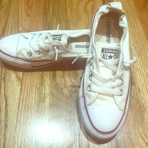 White Converse sneakers